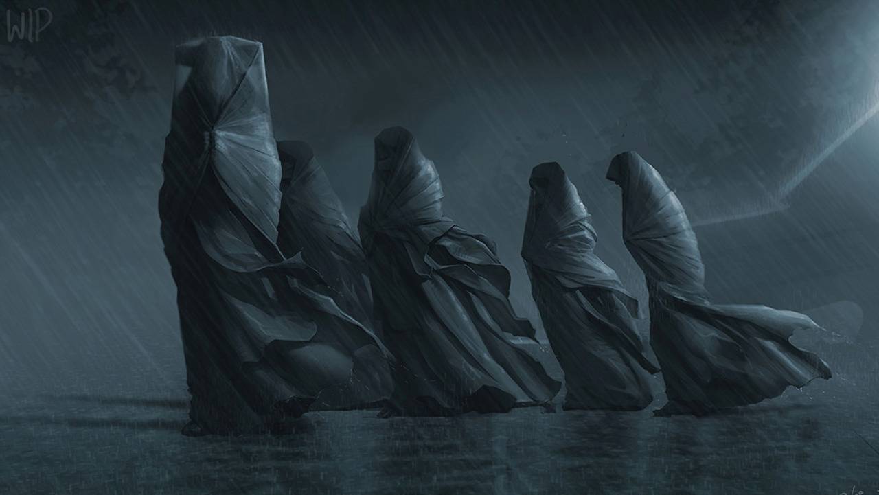 Mark Strong, Jada Anouka i Chris Mason w „Dune: The Sisterhood”